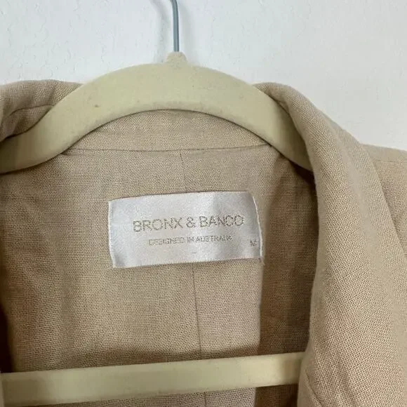 Bronx and Branco Capri Blazer in Beige Size Medium